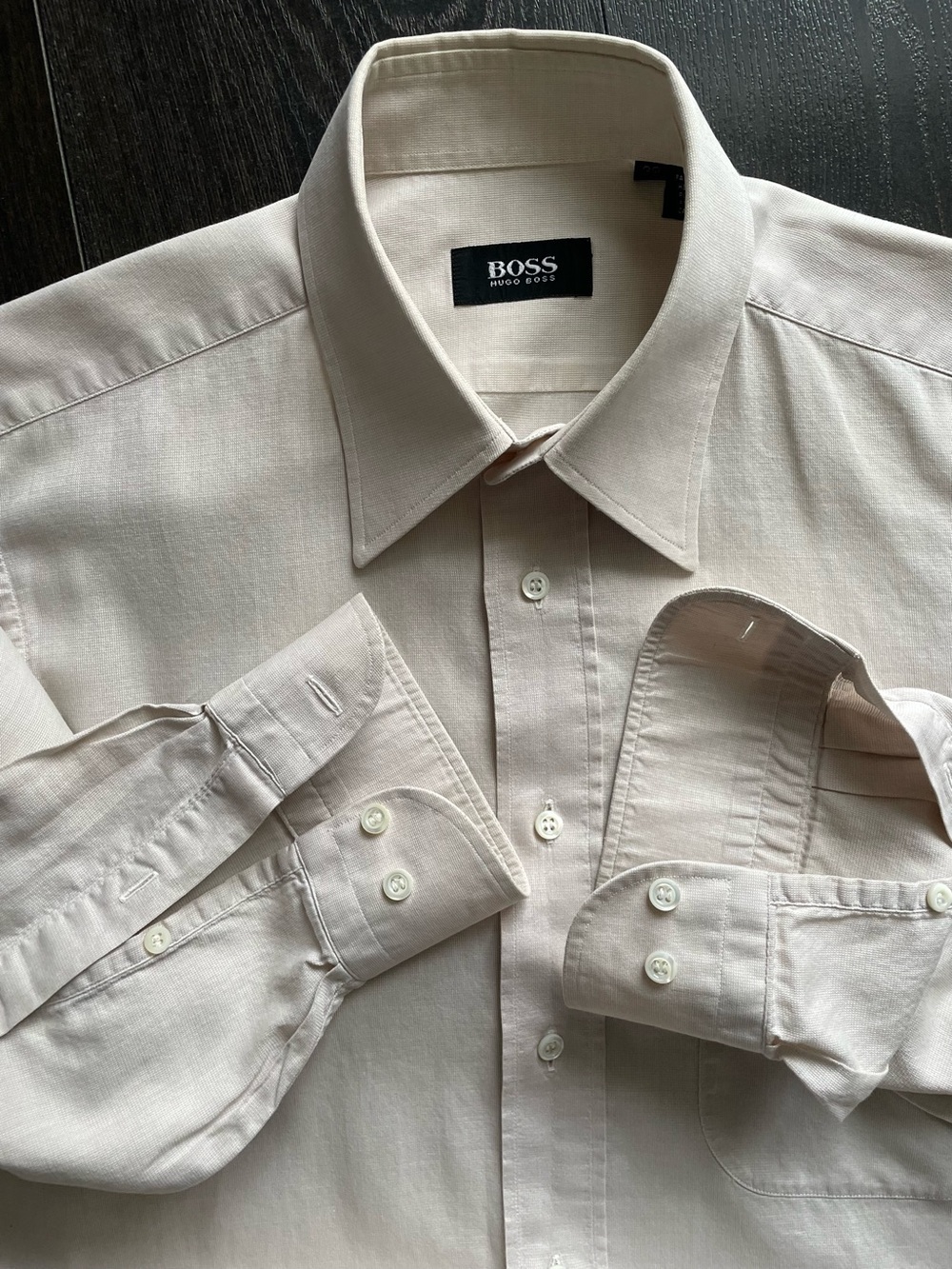 Hugo Boss - all cotton dress shirt Size 39 (15.5”neck)